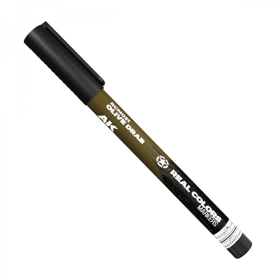 AK Interactive Real Colors Olive Drab Marker (RCM021)